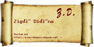 Zigó Diána névjegykártya