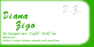 diana zigo business card